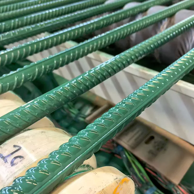 Barre d'acciaio filettate laminate fine rivestite